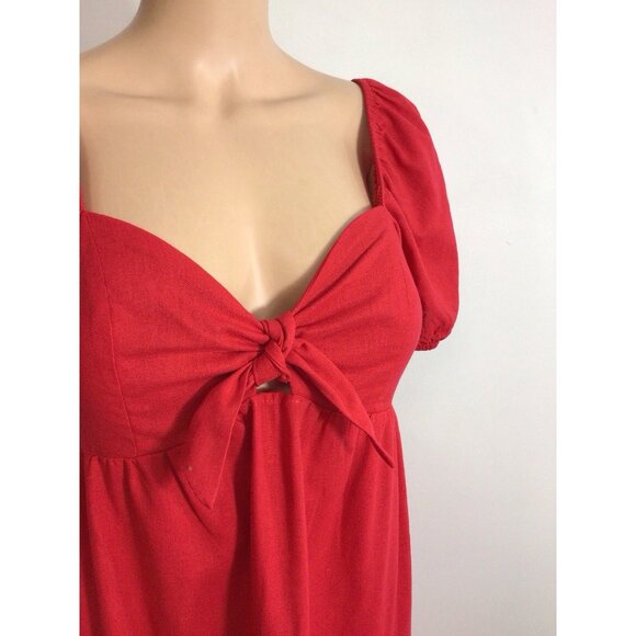 Speechless Red Linen Dress Womens 2XL - Picture 5 of 8